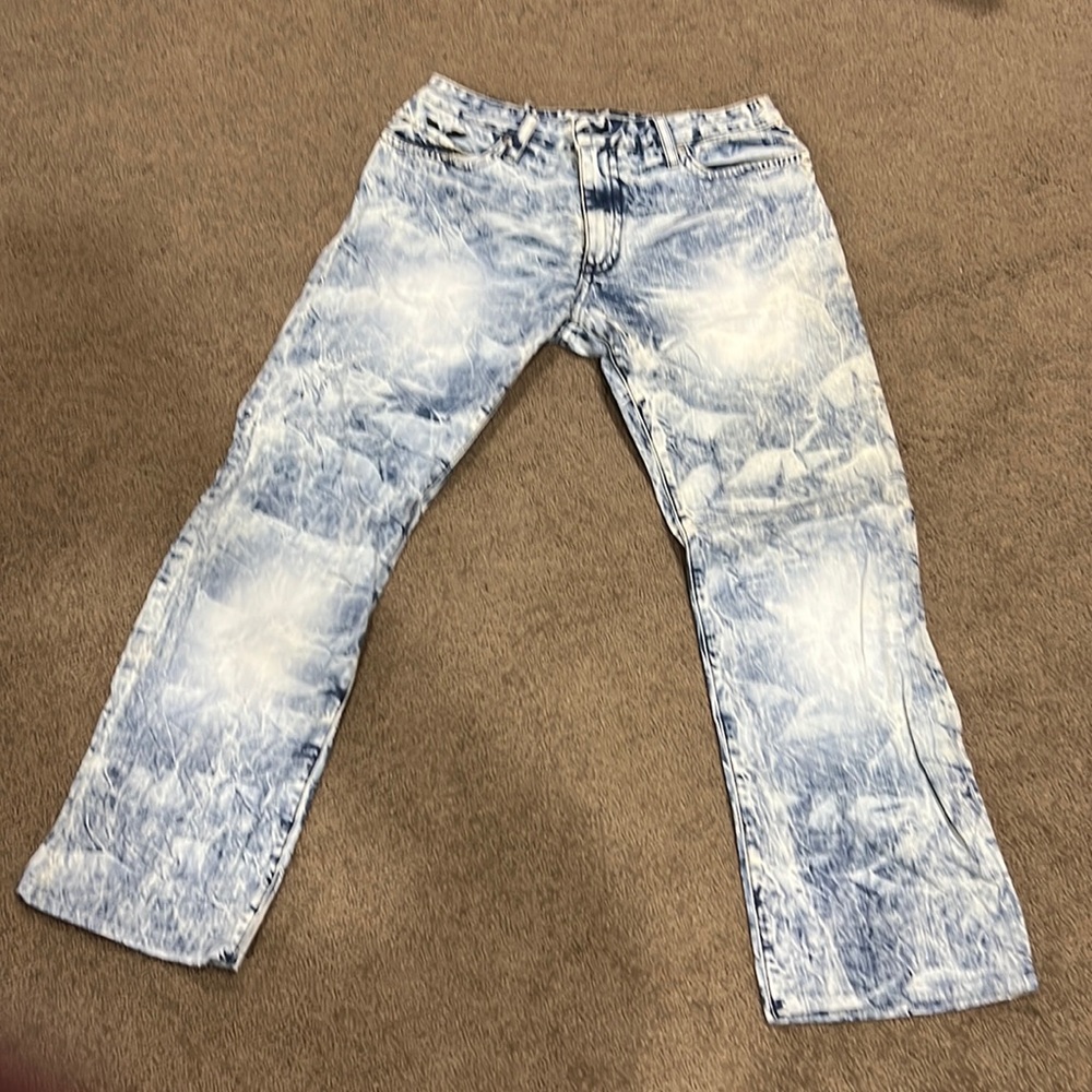 Men's Robbins Jeans ACID WASH 36/38 slightly taken in